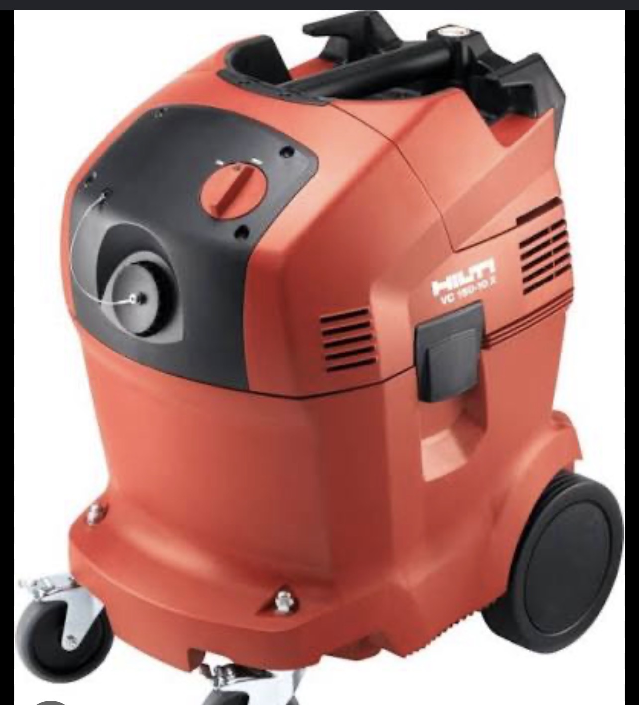 Hilti VC 150-10 X HEPA dust extractor — dustless tile cutting for clean job sites in Orléans and Ottawa bathroom renovations